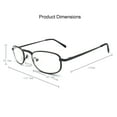 thumbnail image 4 of EYE ZOOM 3 Pack Metal Frame Vintage Style Reading Glasses with Spring Hinge for Men and Women (Gold, Strength: +1.50), 4 of 5