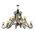 thumbnail image 4 of Meyda Tiffany 141671 Angelo 16 Light 72" Wide Chandelier - Rust, 4 of 4