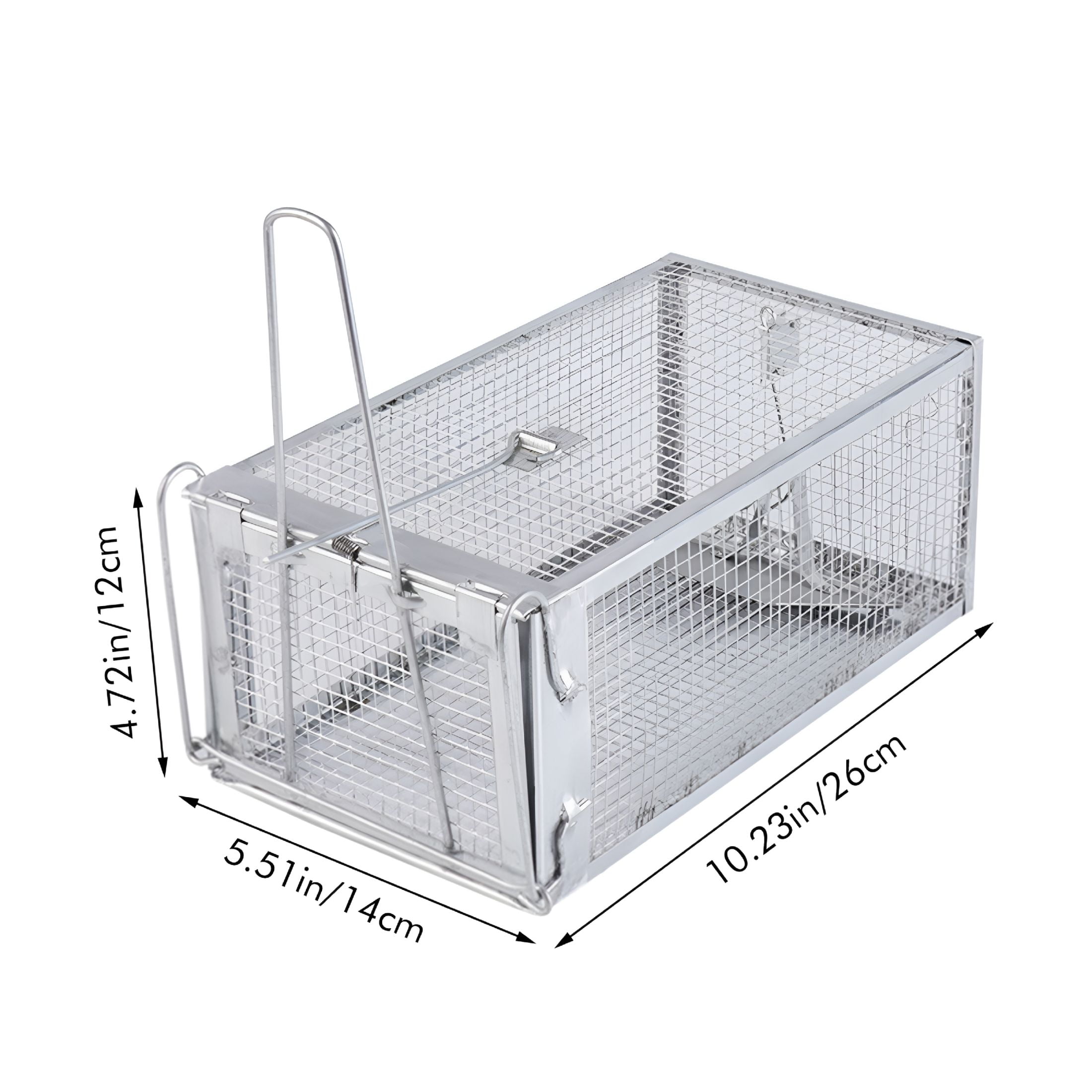 ACDANC 2026 New Mousetrap 24Inch Foldable Humane Live Animal Trap Cage for Squirrel,Rat,Bunny,Mink No-Kill Bait Trapping Kit Catch and Release