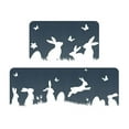 thumbnail image 1 of Vwrxbz Easter Kitchen Floor Mat Anti Slip Absorbent Door Mat Rabbit Pattern Home Decor 2 Piece Set, 1 of 9