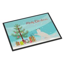 Carolines Treasures CK4772MAT 18 x 27 in. Khao Manee Cat Merry Christmas Indoor or Outdoor Mat