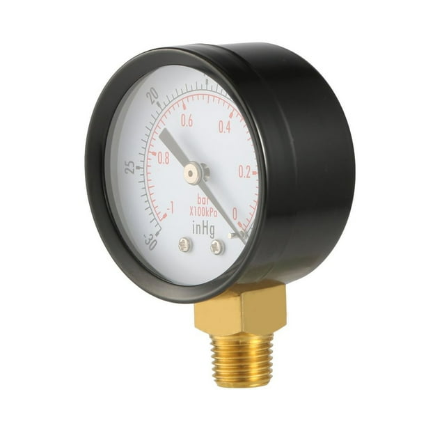 Unatoiry Dual Scale Industrial Air Pressure Meter Cylinder Barometer Manometer 030 Inhg Wide