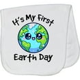 thumbnail image 2 of Inktastic Babys 1st Earth Day Celebration 2025 Baby Burp Cloth, 2 of 3