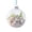 A003- C, variant on Clear Christmas Ornaments Balls with Coastal Beach Theme, 1 Pack, Transparent Sphere with Silver Cap, for Christmas Tree Decor, Holiday Decoration