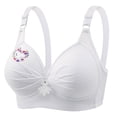 thumbnail image 2 of Ayfxijin Bras for Women No Underwire,Women's Push-up Breathable Daily Underwear Small Print Bra, 2 of 4