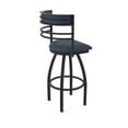 thumbnail image 2 of 860 Hunter 30" Swivel Bar Stool with Black Wrinkle Finish and Graph Anchor Seat and Back, 2 of 5