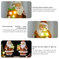 thumbnail image 2 of Miniature Statue Decorative Figures Wear-resistant Santa Claus Exquisite Snowmen Garden Figurines Doll Decor Living Room Type 1, 2 of 8