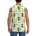 thumbnail image 4 of Gaeub Seahorse Men's Sleeveless Muscle Shirts Workout Tank Tops, Odor Protection and Comfortable - XX-Large, 4 of 8