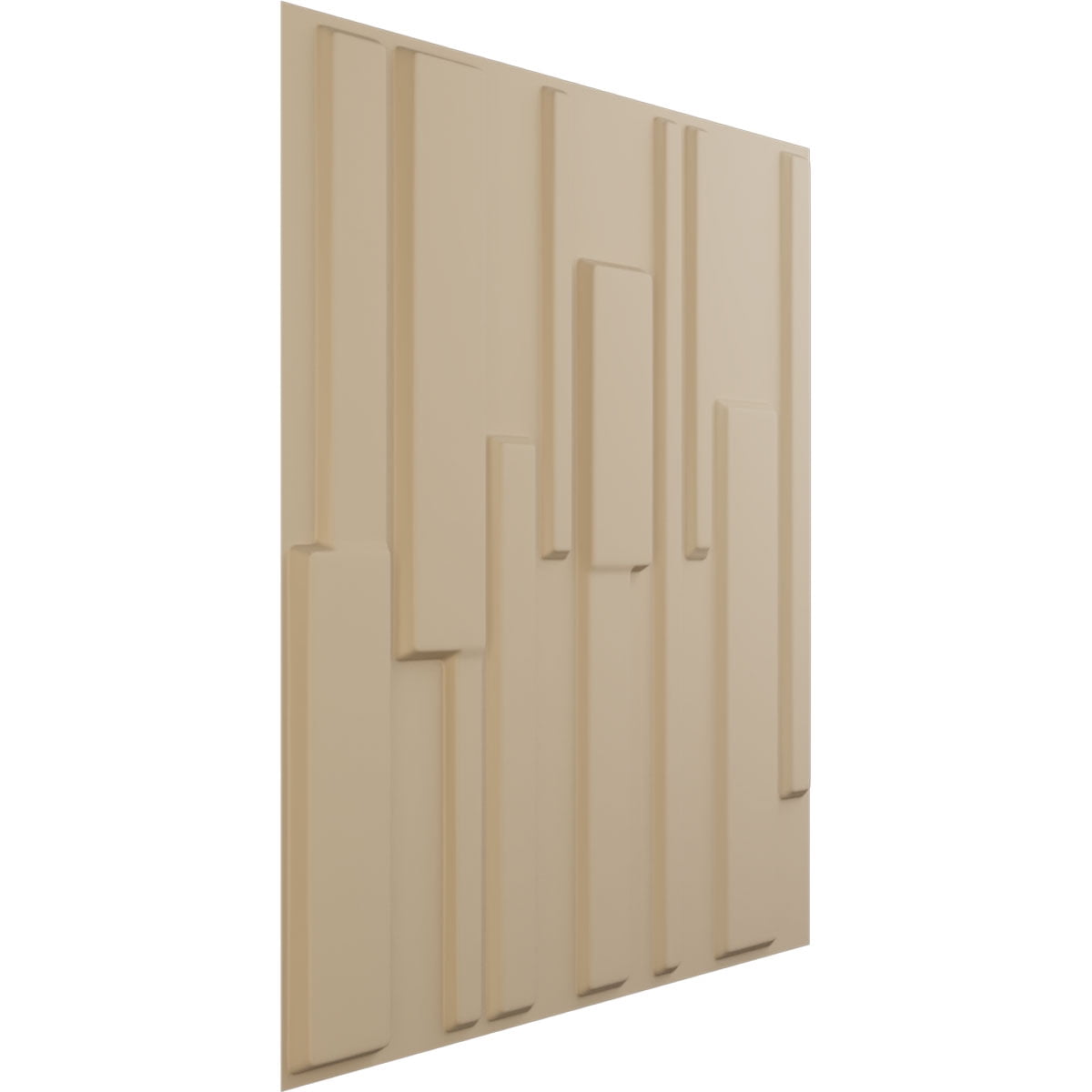 Ekena Millwork 19 5/8"W x 19 5/8"H Wigan EnduraWall Decorative 3D Wall Panel, UltraCover Satin Smokey Beige (Covers 2.67 Sq. Ft.)