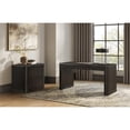 thumbnail image 2 of Pemberly Row Lateral File Cabinet with Locking Drawer & Fluted Detail in Brown, 2 of 9