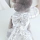 thumbnail image 5 of Vestido de princesa para mascotas - Tejido de poliéster, colores vivos, estampado de rayas - para paseos de primavera/verano de perros pequeños, 5 of 6