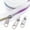 White Colorful, variant on Goyunwell #5 Black Zipper Tape by the Yard 5 Yards Nylon Coil Long Tape Roll 10Pcs Gunmetal Zipper Pulls