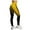Yellow, variant on Rovga Womens Yoga Pants Color Block High Waist Pants Tights Compression Yoga Fitness Leggings Black Sweetpants L