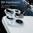 thumbnail image 4 of JETech Camera Lens Protector for iPhone 15 6.1-Inch and iPhone 15 Plus 6.7-Inch, Full Coverage 9H Tempered Glass Ring Cover, Matte Metal Plate, Case Friendly, 1-Pack (Blue), 4 of 7