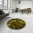 thumbnail image 4 of Ahgly Company Machine Washable Indoor Square Transitional Midnight Gray Area Rugs, 6' Square, 4 of 7