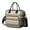 Geometric Stripe Beige, variant on Geometric Stripe Blue Pattern Insulated Leakproof Lunch Box for Women, Large Lunch Bag for Tween Teen Adult, Loncheras Para Mujer for Work Beach Travel Picnic Camping