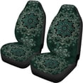 thumbnail image 5 of Pzuqiu Datura Floral Front and Rear Seat Cover Set 3 Pieces, Car Seat Covers Polyester Lightweight Full Set for Sedans Trucks Cars, 5 of 10
