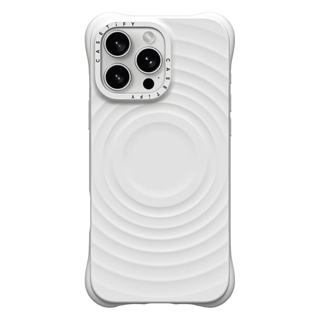 Funda de teléfono CASETiFY Ripple Silicone para iPhone 16 Pro Max