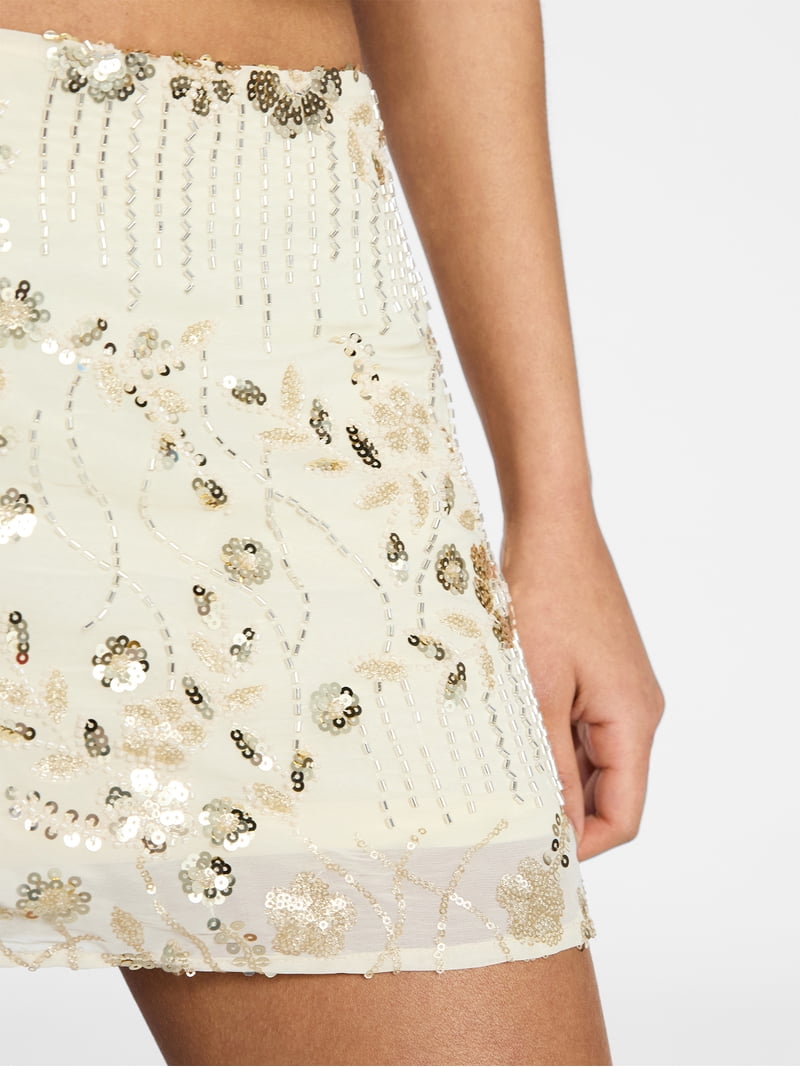No Boundaries Sequin Embellished Mini Skirt, Women's XXS-XXL