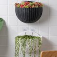 thumbnail image 2 of Wall Mounted Flower Pot Plastic Hanging Basket Outdoor Garden Flower Pot Decor, 2 of 9