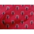 thumbnail image 4 of oneOone Cotton Cambric Fabric Floral & Flying Swan Block Print Sewing Fabric BTY 56 Inch Wide, 4 of 4