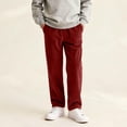 thumbnail image 6 of CPNG Teenagers Boys Straight Wide Leg Pants Drawstring Elastic Waist Corduroy Loose Boys' Pants Sweatpants(Red,11-12 Years), 6 of 7