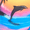 Caribbean Blue, variant on No Boundaries Blue Dolphin Bikini Swim Bottoms, Women's XXS-XXL