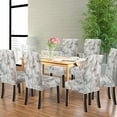 thumbnail image 4 of Ink Chair Covers for Dining Room Set of 6,Spandex Stretch Dining Room Chair Cover,Removable Washable Kitchen Parsons Chair Covers Seat Slipcovers, 4 of 6