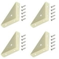 thumbnail image 2 of 4Pc Triangular Corner Bracket Set, 90° Metal Shelf Support with Screws for Bookshelf Bed Table Cabinet, Durable Cold-Rolled Steel L-Shaped Hardware, 2 of 5