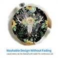 thumbnail image 6 of Disketp Sunflower Skull Boho Watercolor Background Small Mouse Pad 7.9x7.9 Inches,Washable Round Mousepad For Office Laptop Computer,Non-Slip Rubber Base Mouse Pads For Wireless Mouse, 6 of 9