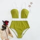 thumbnail image 1 of Trajes de baño de una pieza para mujer Traje de baño de moda para mujer Bloque de color Sin mangas Tirantes finos Sin espalda Traje de baño para mujer, 1 of 4