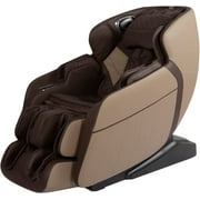 SL Track Full Body Massage Chair, Recliner with Zero Gravity Airbag Massage Chair Bluetooth Speaker Foot Roller USB Charger,Brown