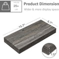thumbnail image 3 of Floating Shelves for Wall Bathroom Shelf Bedroom Kitchen Living Room Hanging Book Shelves Small Farmhouse Decor 16 inch Set of 3, Rustic Brown (015-BN3), 3 of 9