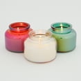 thumbnail image 2 of Better Homes & Gardens 8oz Candy Cane & Cream, Balsam & Birch, Vanilla Bean & Myrrh Scented Iridescent Mini Bell Christmas Holiday Candle Jar Trio, 2 of 2