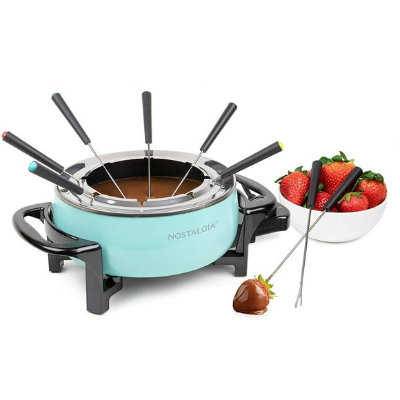 Nostalgia 12-Cup Electric Fondue Pot, Aqua