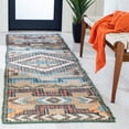 thumbnail image 2 of SAFAVIEH Kilim Dewayne Tribal Runner Rug, Natural/Blue, 2'3" x 9', 2 of 8