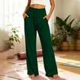 thumbnail image 5 of Aofany Women's Yoga Pants with Pockets for Women Wide Leg Stretchy Workout Trousers Fitness Sports Running Yoga Athletic Pants, 5 of 7