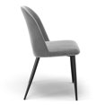 thumbnail image 6 of Pemberly Row Contemporary Velvet Side Chair (Set of 2) in Gray, 6 of 7