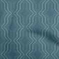 thumbnail image 1 of oneOone Rayon Teal Blue Fabric Geometric Allover Modern Traditional Sewing Craft Projects Fabric Prints By Yard 56 Inch Wide, 1 of 4