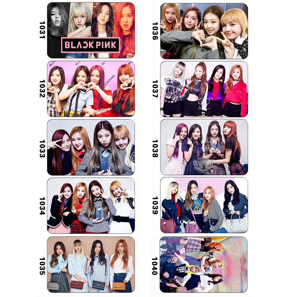 bestope 10pcs kpop blackpink card pet plastic sticker reused card stickers walmart com