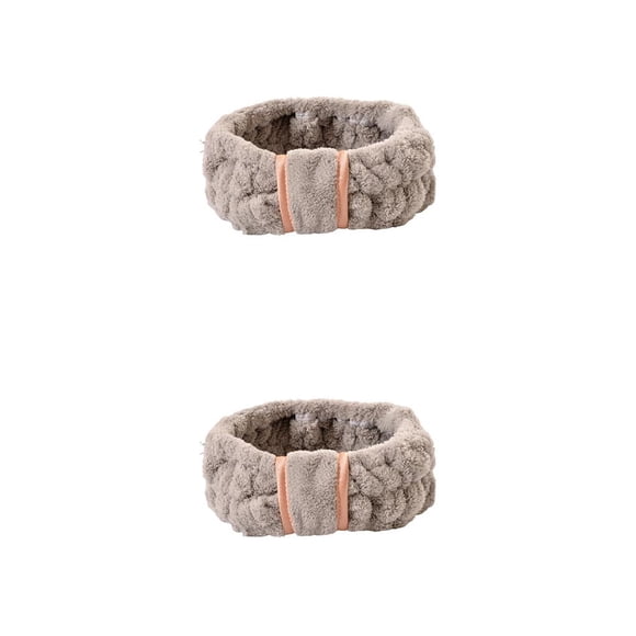Minnieouse Bandas para el cabello de cara ajustable Coral Fleece Diadema Artículos para el hogar Accesorios de peinado para Spa Cuidado de la piel Type2 NO2 Minnieouse CBP256509