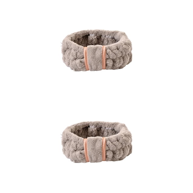 Minnieouse Bandas para el cabello de cara ajustable Coral Fleece Diadema Artículos para el hogar Accesorios de peinado para Spa Cuidado de la piel Type2 NO2 Minnieouse CBP256509