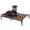 Brown, variant on Veehoo Cooling Elevated Dog Bed, Chew Proof Dog Cot with Washable Mesh, X-Large, Black
