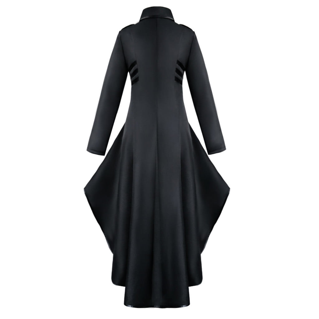 Women's Gothic Steampunk Corset Halloween Costume Coat Victorian Tailcoat Jacket 