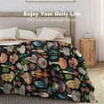 thumbnail image 4 of Yibo Ice Fire Football Flannel Super Soft Warm Fleece Microfiber Blankets Home Decor All Season for Bedroom Couch Living Room Largein, 4 of 9