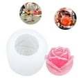 thumbnail image 2 of [50-1306-D White] Rose Candle Ice Cube Ice Silicone Mold, 2 of 13