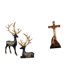 thumbnail image 1 of Estatua De Resina De Alce Reno Y Adorno De Jesús, Colección De Artesanías, Escultura Católica Religiosa Sagrada, Figura De Madre Para Gabinete, Mesa, Dormitorio, Inauguración De La Casa,, 1 of 8
