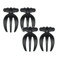 thumbnail image 1 of Oleegame 2PC A Set Of 2 Plastic Servers For Hands Perfect For Mixing And Serving Pasta And More Black, 1 of 9