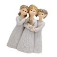thumbnail image 2 of Figura Angel Sisters , decoración de la habitación, adorno de escritorio, estatua de 3 niñas, resina, escultura de amigos para sala de estar, balcón,, 2 of 9