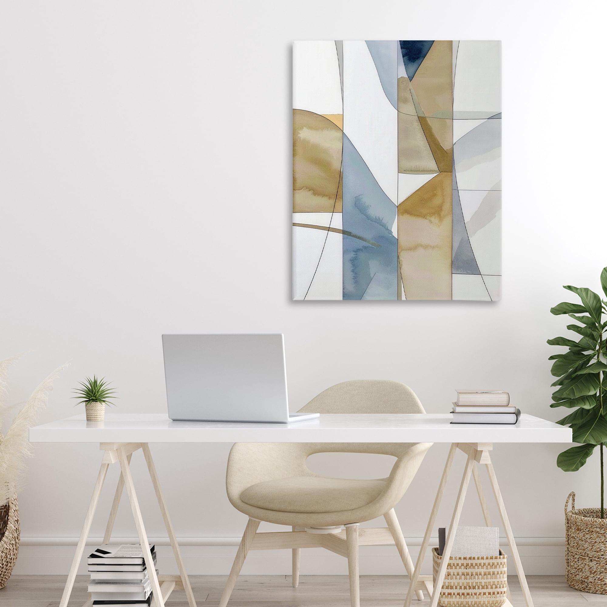 Stupell Industries Geographic Abstract Sections Canvas Wall Art, design by Alonza Saunders